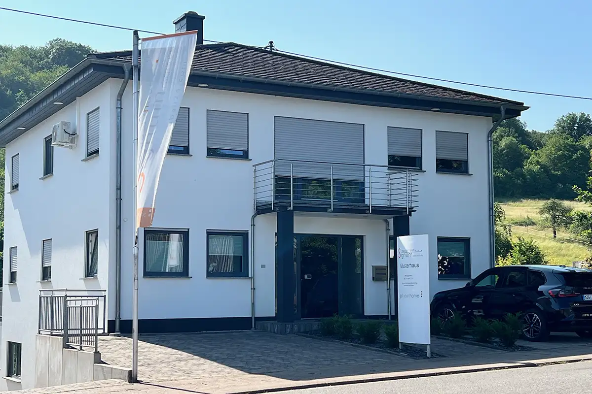 Das Musterhaus der Firma Signum steht in Nunkirchen